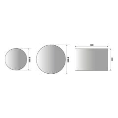 Hafele Banyo Aynası Oasis Led Buğu Çözücülü 600x800mm