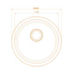 Vantole Granit Eviye 465mm Antrasit
