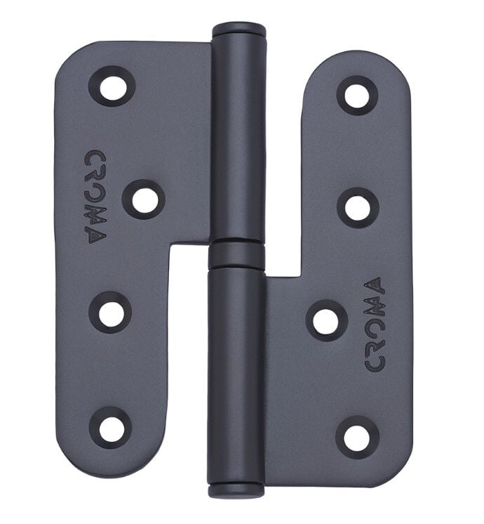 Yaprak Menteşe Çıkabilen 100mm Çelik Antrasit Mat Sağ