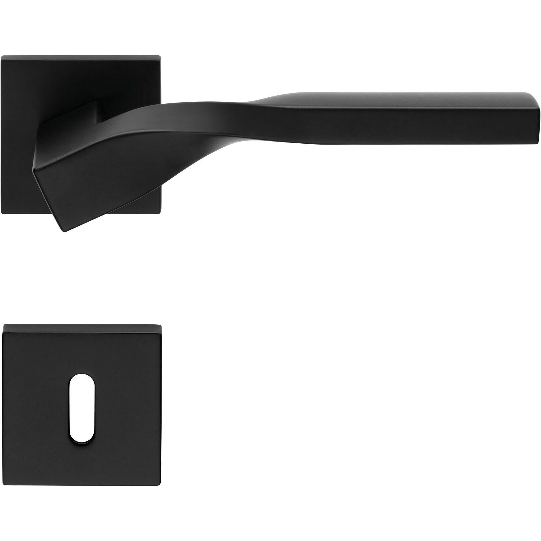 Twist Kapı Kolu Seti Siyah Mat