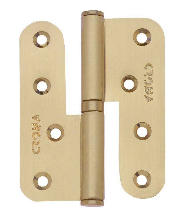 Yaprak Menteşe Çıkabilen 100mm Çelik Sarı Mat Sol