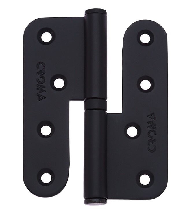 Yaprak Menteşe Çıkabilen 100mm Çelik Siyah Mat Sağ