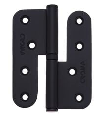 Yaprak Menteşe Çıkabilen 100mm Çelik Siyah Mat Sağ