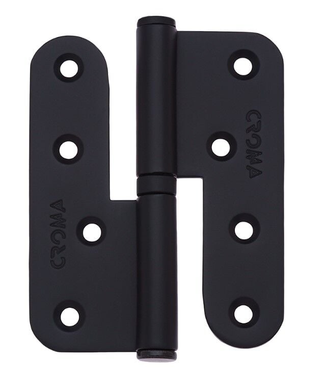 Yaprak Menteşe Çıkabilen 100mm Çelik Siyah Mat Sol