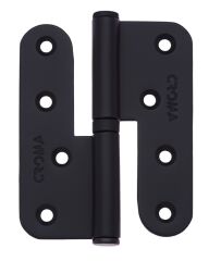 Yaprak Menteşe Çıkabilen 100mm Çelik Siyah Mat Sol