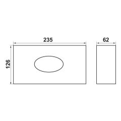 Hafele Kağıt Mendil Dispenseri Mat Siyah Renk