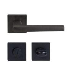 Hafele Kapı Kolu Seti Mod WC Mat Siyah