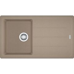Franke Granit Eviye Tek Gözlü Damlalıklı Basis BFG 611-86 Oyster