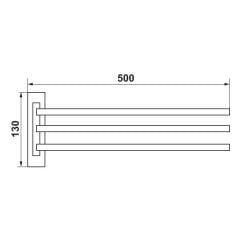 Hafele Döner Havluluk Balcony Parlak Krom Renk