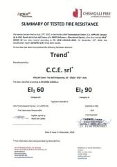 Kapı Altı Giyotin 830mm Yangın Dayanımlı Yüzeye Monte