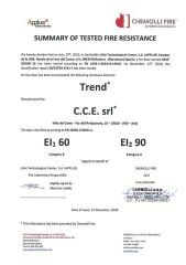 Kapı Altı Giyotin 930mm Yangın Dayanımlı Yüzeye Monte