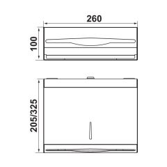 Hafele Kağıt Havlu Dispenseri Paslanmaz Çelik Renk
