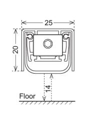 Kapı Altı Giyotin 730mm 120 Dk Yangın Dayanımlı