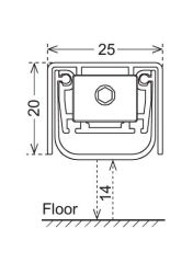Kapı Altı Giyotin 830mm 120 Dk Yangın Dayanımlı