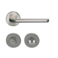 Hafele Kapı Kolu Seti Lyon WC Mat Nikel