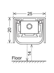 Kapı Altı Giyotin 930mm 120 Dk Yangın Dayanımlı