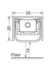Kapı Altı Giyotin 930mm 120 Dk Yangın Dayanımlı