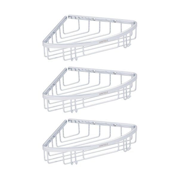 Hafele Köşe Süngerlik Üçlü Holk Parlak Krom Renk