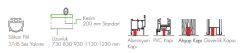 Kapı Altı Giyotin 730mm
