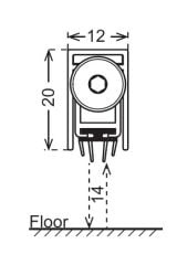 Kapı Altı Giyotin 730mm