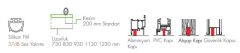 Kapı Altı Giyotin 830mm