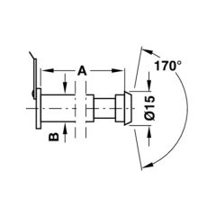 Hafele Kapı Dürbünü A.Bronz 31-57Mm 170º