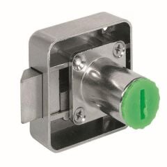 Hafele Symo Yaylı Sürgü Sol Kilit 22mm, Nikel Kaplama