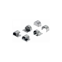 Hafele Yan Kapak Seti 5x3 Plastik Gümüş Renkli