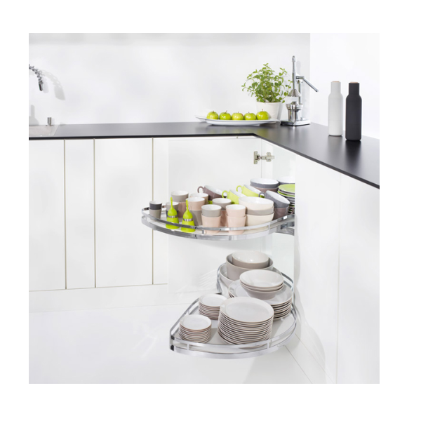 Hafele Lemans II Kiler Set Krom Sol 60/60-75cm