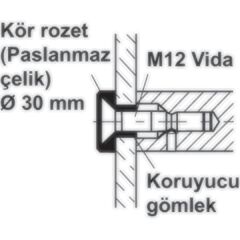 Hafele Çekme Kol Bağlantı Elemanı Tek Taraflı 8-12cm
