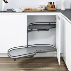 Hafele Lemans2 Sol Kiler Seti 45/125cm, Antrasit