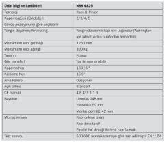 Kapı Kapatıcı Kayar Kollu EN 2-5 Gümüş