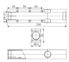 Kapı Kapatıcı Dirsek Kollu Yangın Dayanımlı EN 2-5 Gümüş