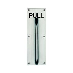 Hafele İtme Plakası Kollu 2x100x300mm Mat Paslanmaz Çelik