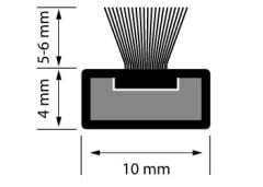 Yangın Duman Fitili 10x4x2100mm Kahverengi
