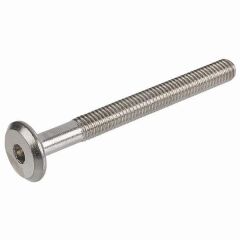 Hafele Yassı Başlı Vida M6x50mm, Nikel Kaplama (100 Adet)