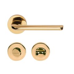 Hafele Kapı Kolu Seti Lyon WC Parlak Altın