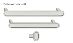 Hafele H2325 Düğme kulp p. çelik renkli
