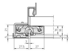 Simonswerk Gizli Kapı Menteşesi TE 240 Bronz 60 kg