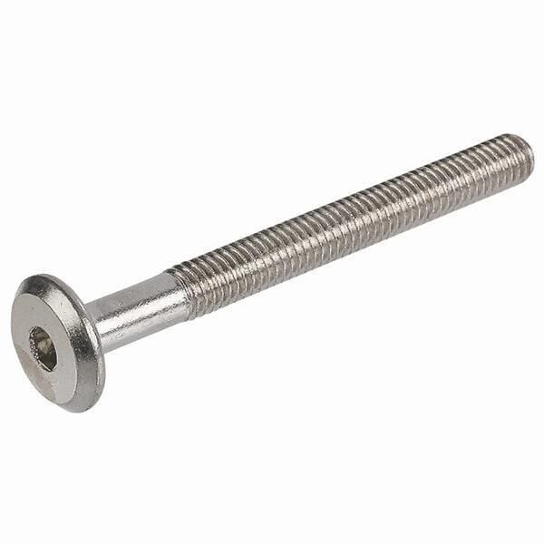 Hafele Yassı Başlı Vida M6x15mm, Nikel Kaplama (100 Adet)