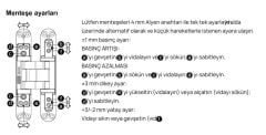 AGB Gizli Kapı Menteşesi 5.0 Eclipse Krom Mat