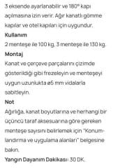 AGB Gizli Kapı Menteşesi 5.0 Eclipse Siyah Mat