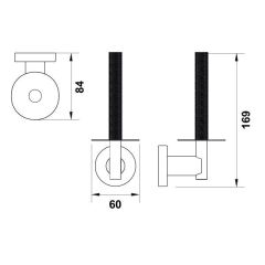 Hafele Tuvalet Kağıtlık Verona Yedek Duvara Monte Antik Bronz Renk