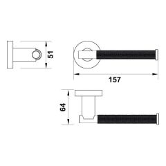 Hafele Tuvalet Kağıtlık Verona Duvara Monte Antik Bronz Renk