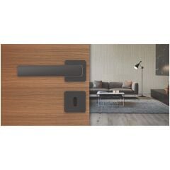 Hafele CALINA Mat Siyah Renkli (Oda) Kapı Kolu