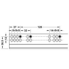 Hafele Mx Um A30 Gizli Ray Tam Aç. Yvş Snk 500
