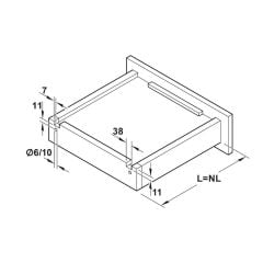 Hafele Mx Um A30 Gizli Ray Tam Aç. Yvş Snk 400