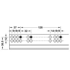 Hafele Mx Um A30 Gizli Ray Tam Aç. Yvş Snk 400