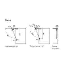 Hafele Runa Plus Gazlı Piston Frenli 100N Antrasit