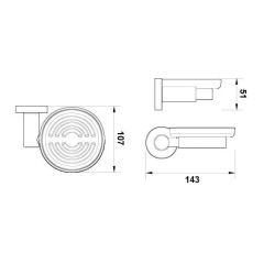 Hafele Sabunluk Ozo Duvara Monte Paslanmaz Çelik Renk